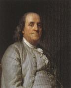 Joseph-Siffred  Duplessis Portrait of Benjamin Frankli France oil painting artist